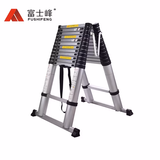 En131 인증서 4.4m 양면 알루미늄 텔레스코픽 사다리