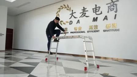 20FT 4X5 알루미늄 다목적 접이식 계단 사다리(철판 포함)